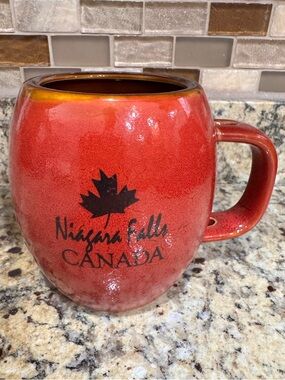 Niagara Falls Canada Coffee Mug Ceramic Orange 20 Ounce Size